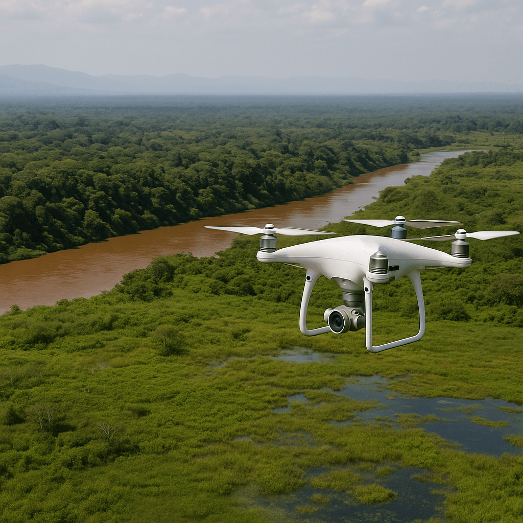 Drones y Conservación Ambiental en Colombia